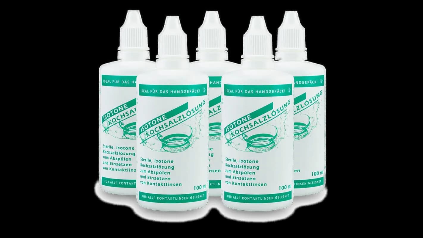 Isotone Kochsalzlösung 100ml 5er Pack von OPTOSOL